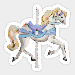 Merry-go-Round horse Sticker